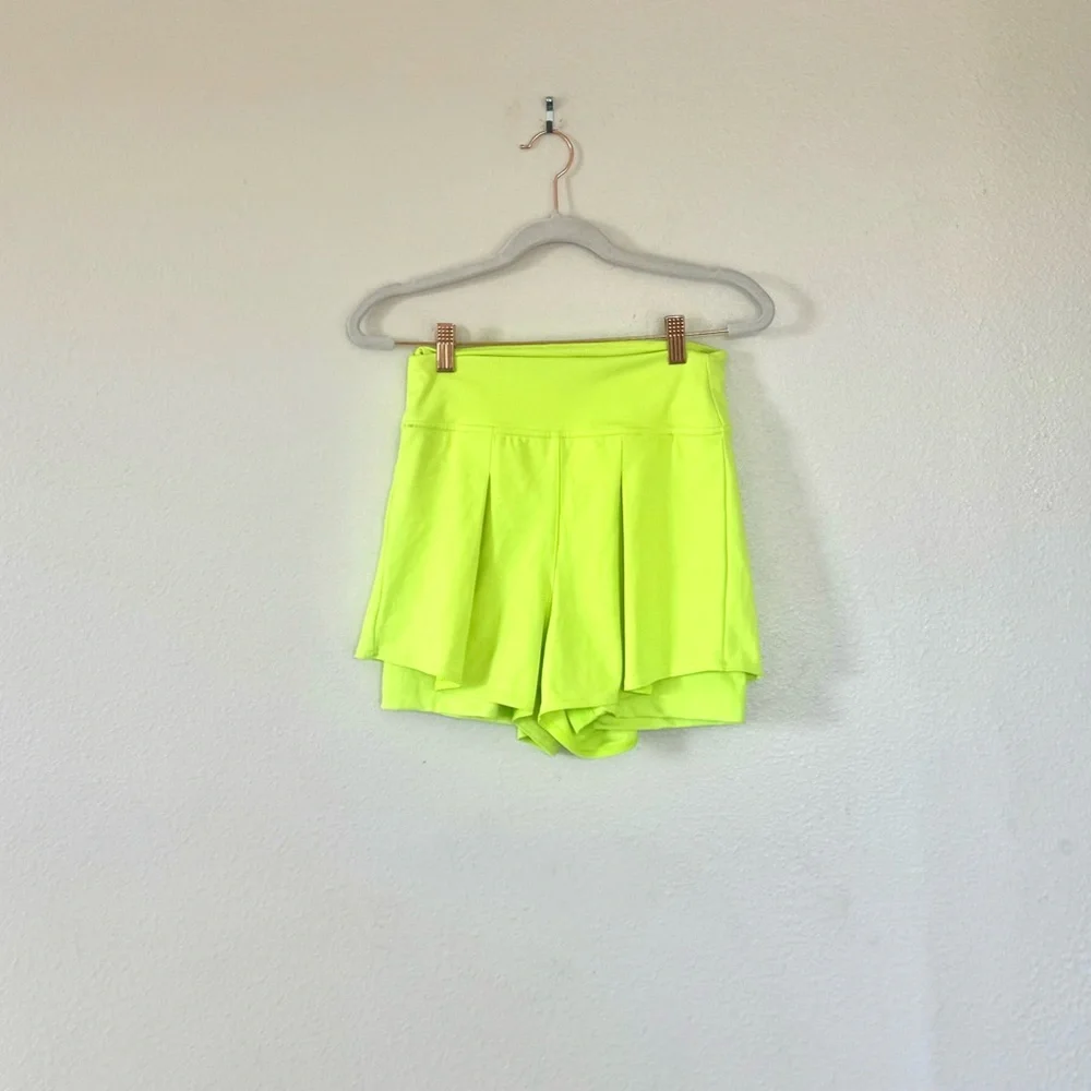 Adidas Gameset Match Shorts Neon Yellow Green HEAT.RDY Tennis S NEW $55 - Picture 2 of 7